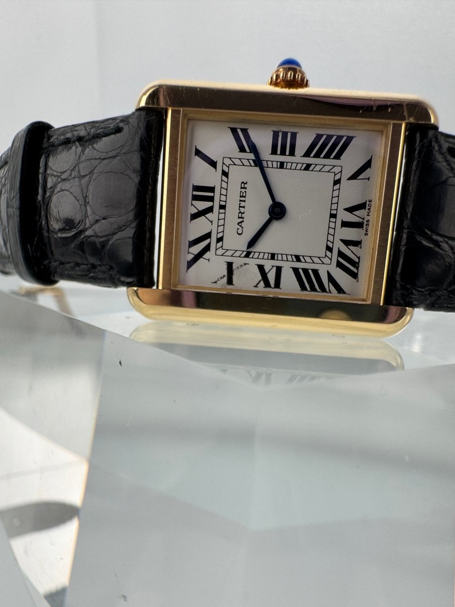 Used Cartier Tank Solo 2743 24.5mm Yellow Gold Stainless steel Quartz Women's Watch - RYBrandshop