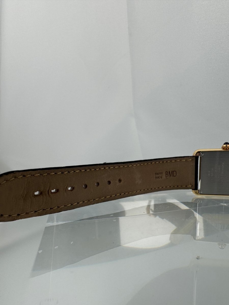 Used Cartier Tank Solo 2743 24.5mm Yellow Gold Stainless steel Quartz Women's Watch - RYBrandshop