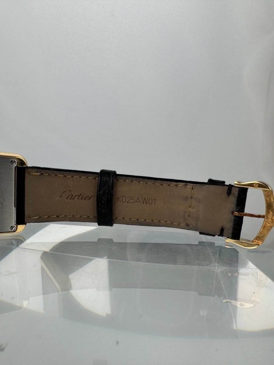 Used Cartier Tank Solo 2743 24.5mm Yellow Gold Stainless steel Quartz Women's Watch - RYBrandshop