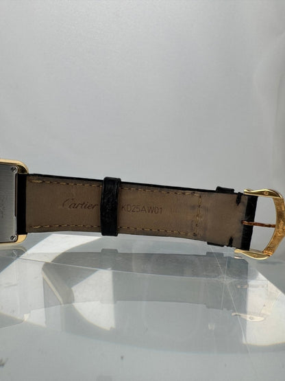 Used Cartier Tank Solo 2743 24.5mm Yellow Gold Stainless steel Quartz Women's Watch - RYBrandshop