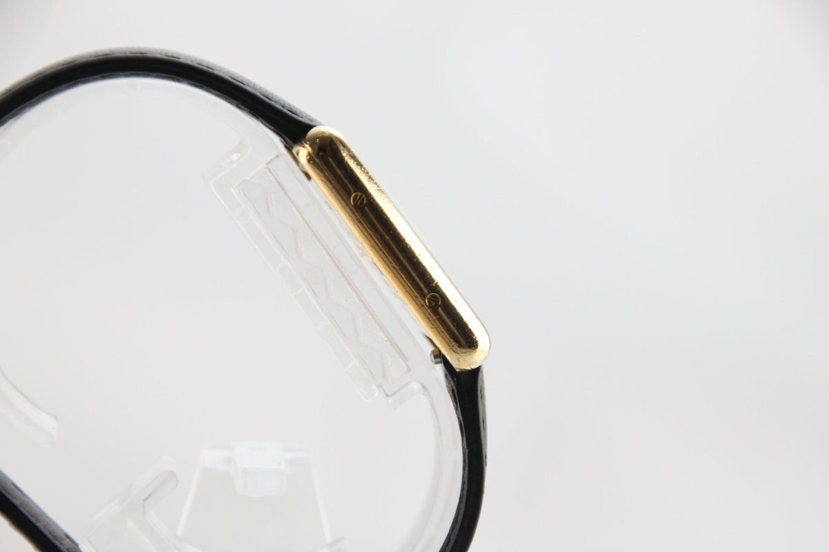 Used Cartier Must Tank Vermeil SM White Dial Silver 925 Quartz / Brand New Strap - RYBrandshop