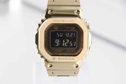 Used Casio G - Shock GMW - B5000GD - 9 Full Metal Gold Solar Bluetooth Men's Watch - RYBrandshop