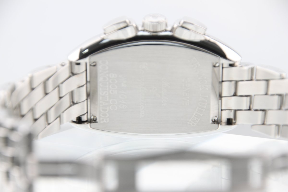 Used Franck Muller Conquistador Chronograph 8005CC White Dial Automatic Serviced - RYBrandshop