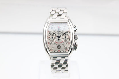 Used Franck Muller Conquistador Chronograph 8005CC White Dial Automatic Serviced - RYBrandshop