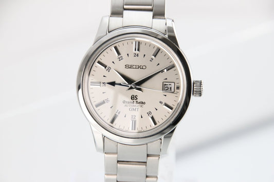 Used Grand Seiko Elegance Collection GMT SBGM023 Silver Dial Automatic Full Set - RYBrandshop