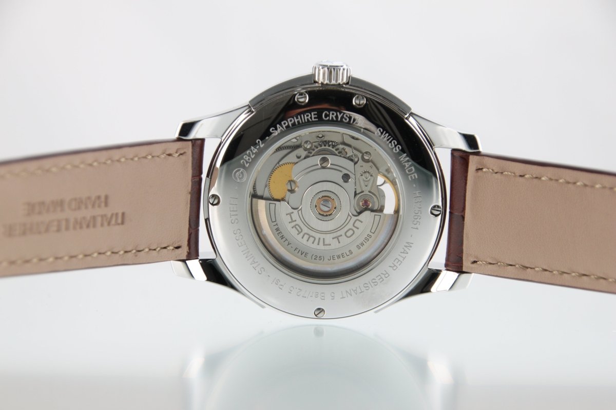 Used Hamilton Jazzmaster Open Heart Automatic H325651 Silver Dial 40mm Watch - RYBrandshop