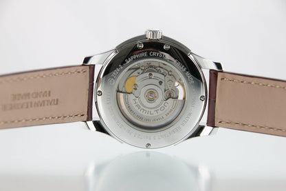 Used Hamilton Jazzmaster Open Heart Automatic H325651 Silver Dial 40mm Watch - RYBrandshop