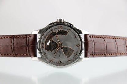Used Hamilton Jazzmaster Open Heart Automatic H325651 Silver Dial 40mm Watch - RYBrandshop