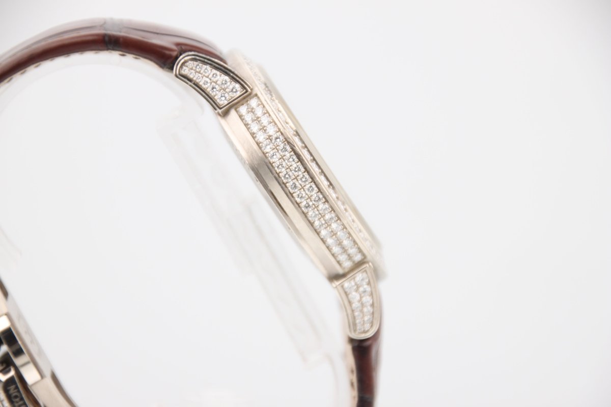 Used Harry Winston Ocean Biretrograde White Shell Dial 18KWG Automatic Watch OCEABI42WW002 - RYBrandshop