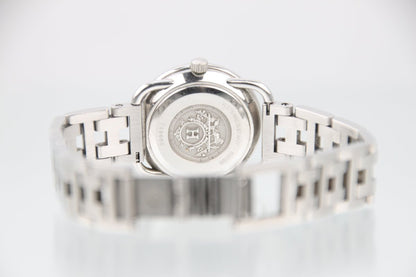 Used Hermes Arceau White Dial Quartz 25mm Steel Ladies Watch AR3.210 - RYBrandshop