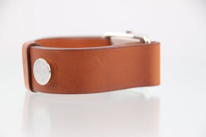Used Hermes Barenia Silver Dial Quartz Steel Ladies Leather Watch BA1.510 - RYBrandshop