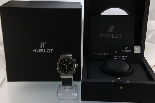 Used Hublot Big Bang Steel 44mm Black Dial Automatic Chronograph 301.SX.1170.RX
