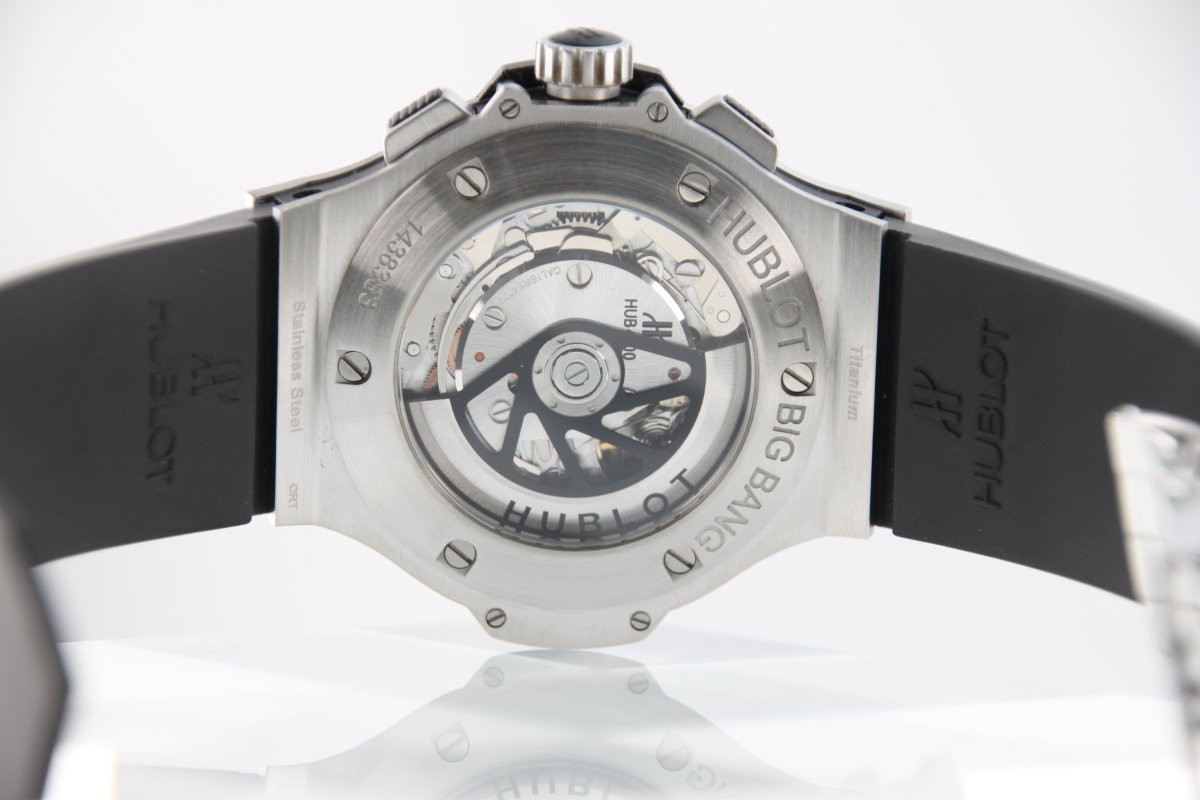 Used Hublot Big Bang Steel 44mm Black Dial Automatic Chronograph 301.SX.1170.RX - RYBrandshop