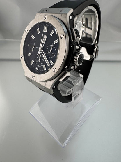 Used Hublot Big Bang Steel 44mm Black Dial Automatic Chronograph 301.SX.1170.RX - RYBrandshop