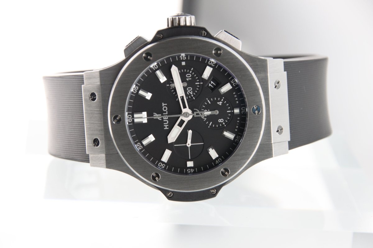 Used Hublot Big Bang Steel 44mm Black Dial Automatic Chronograph 301.SX.1170.RX - RYBrandshop