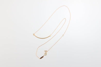 Used Tiffany & Co. T Smile Necklace Small 18K Rose Gold Au750 2.9g Authentic B S0014 - RYBrandshop