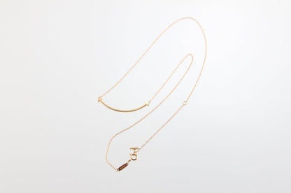 Used Tiffany & Co. T Smile Necklace Small 18K Rose Gold Au750 2.9g Authentic B S0014 - RYBrandshop