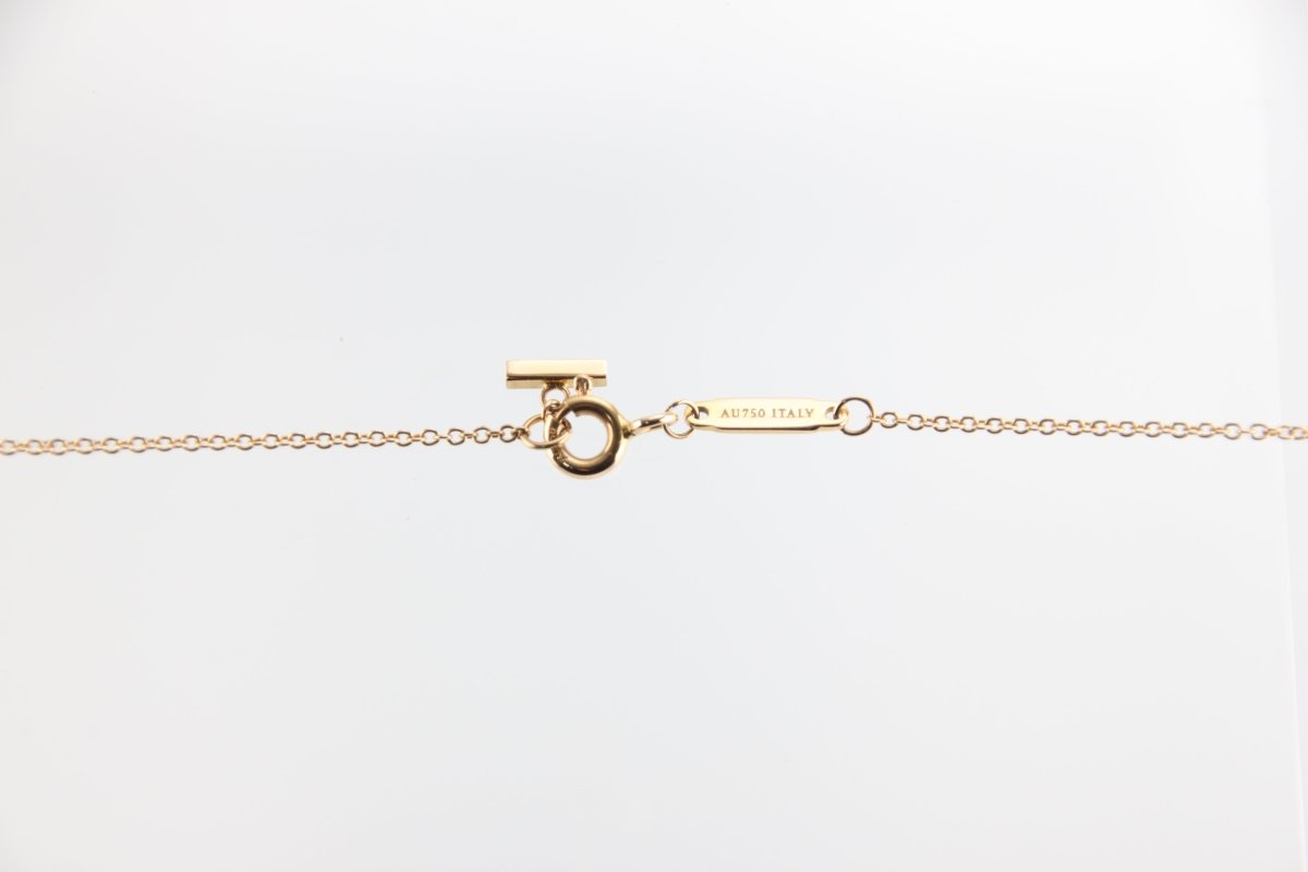 Used Tiffany & Co. T Smile Necklace Mini 18K Rose Gold Au750 2.4g Authentic B S0015 - RYBrandshop