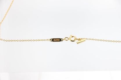 Used Tiffany & Co. T Smile Necklace Mini 18K Yellow Gold Au750 2.3g Authentic B S0016 - RYBrandshop
