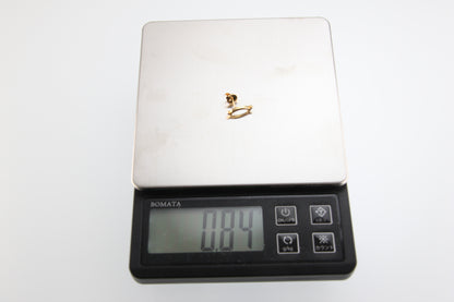 Used Tiffany & Co. T Smile Mini Earrings 18K Yellow Gold Au750 1.6g Authentic B S0017