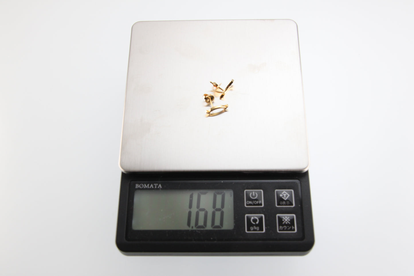 Used Tiffany & Co. T Smile Mini Earrings 18K Yellow Gold Au750 1.6g Authentic B S0017