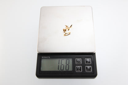 Used Tiffany & Co. T Smile Mini Earrings 18K Yellow Gold Au750 1.6g Authentic B S0017