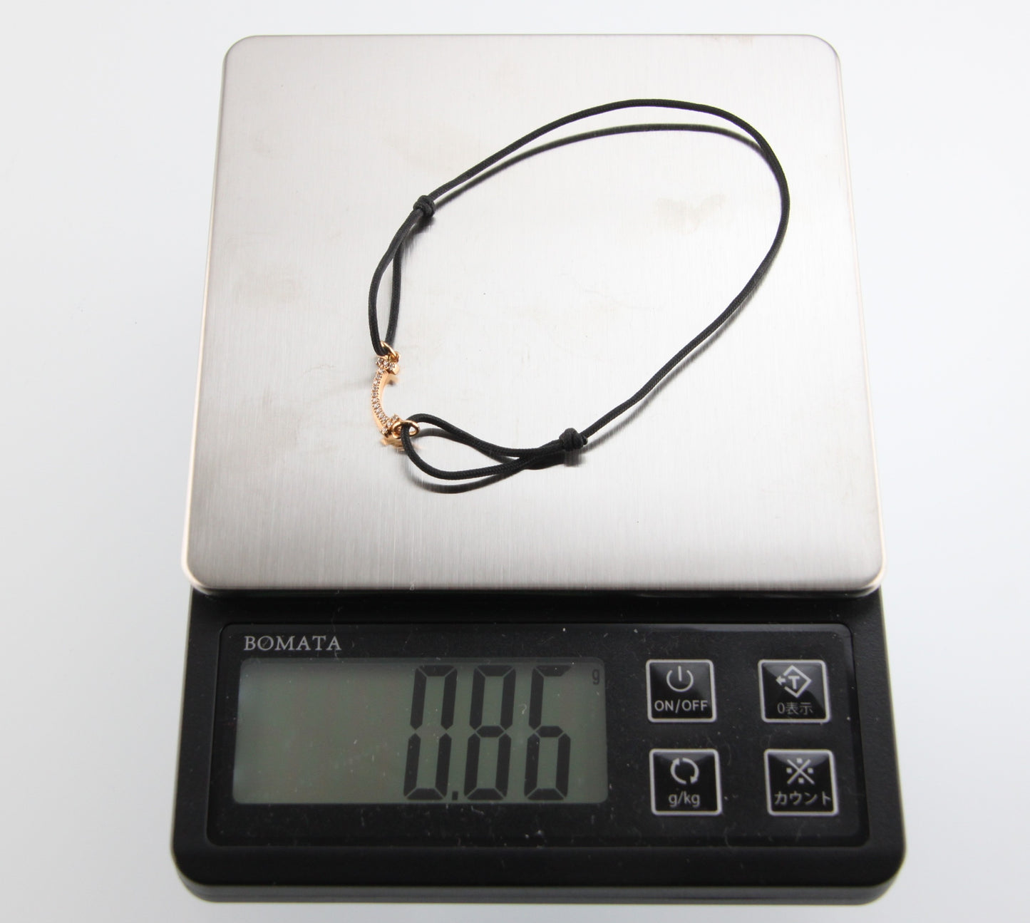 Used Tiffany & Co. T Smile Mini Diamond Bracelet 18K Rose Gold Au750 0.8g B S0018