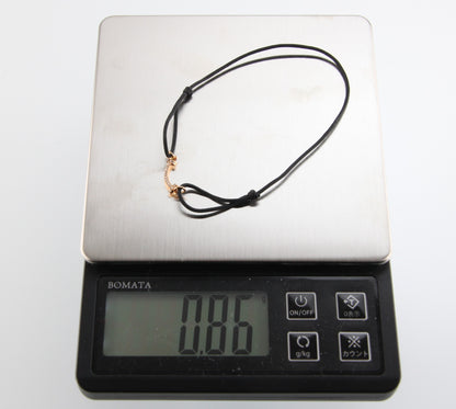 Used Tiffany & Co. T Smile Mini Diamond Bracelet 18K Rose Gold Au750 0.8g B S0018