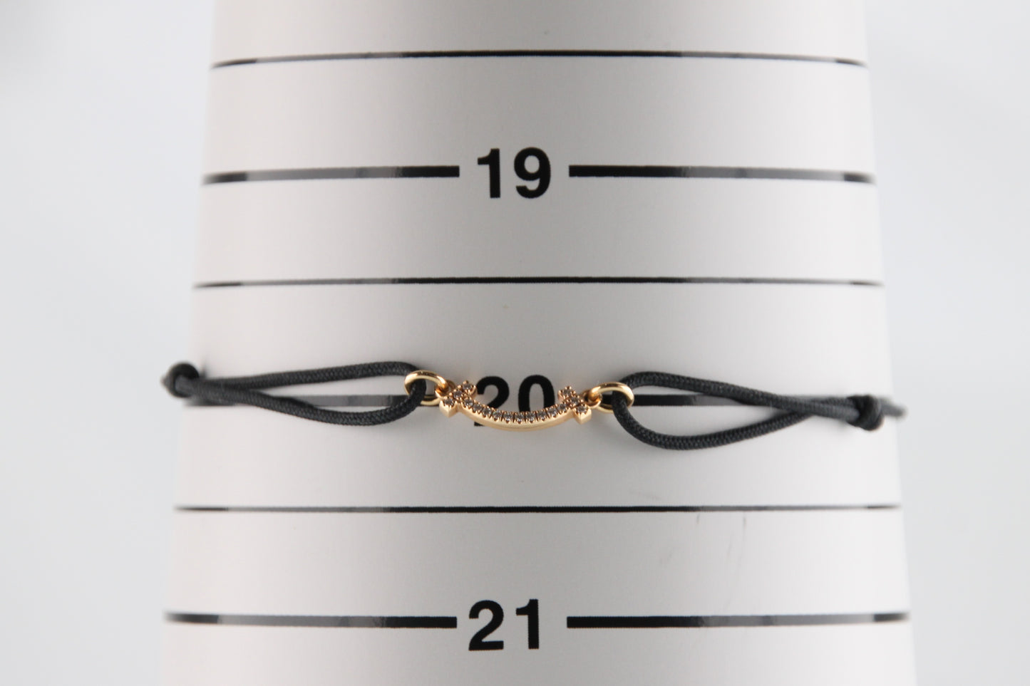 Used Tiffany & Co. T Smile Mini Diamond Bracelet 18K Rose Gold Au750 0.8g B S0018