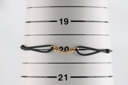 Used Tiffany & Co. T Smile Mini Diamond Bracelet 18K Rose Gold Au750 0.8g B S0018