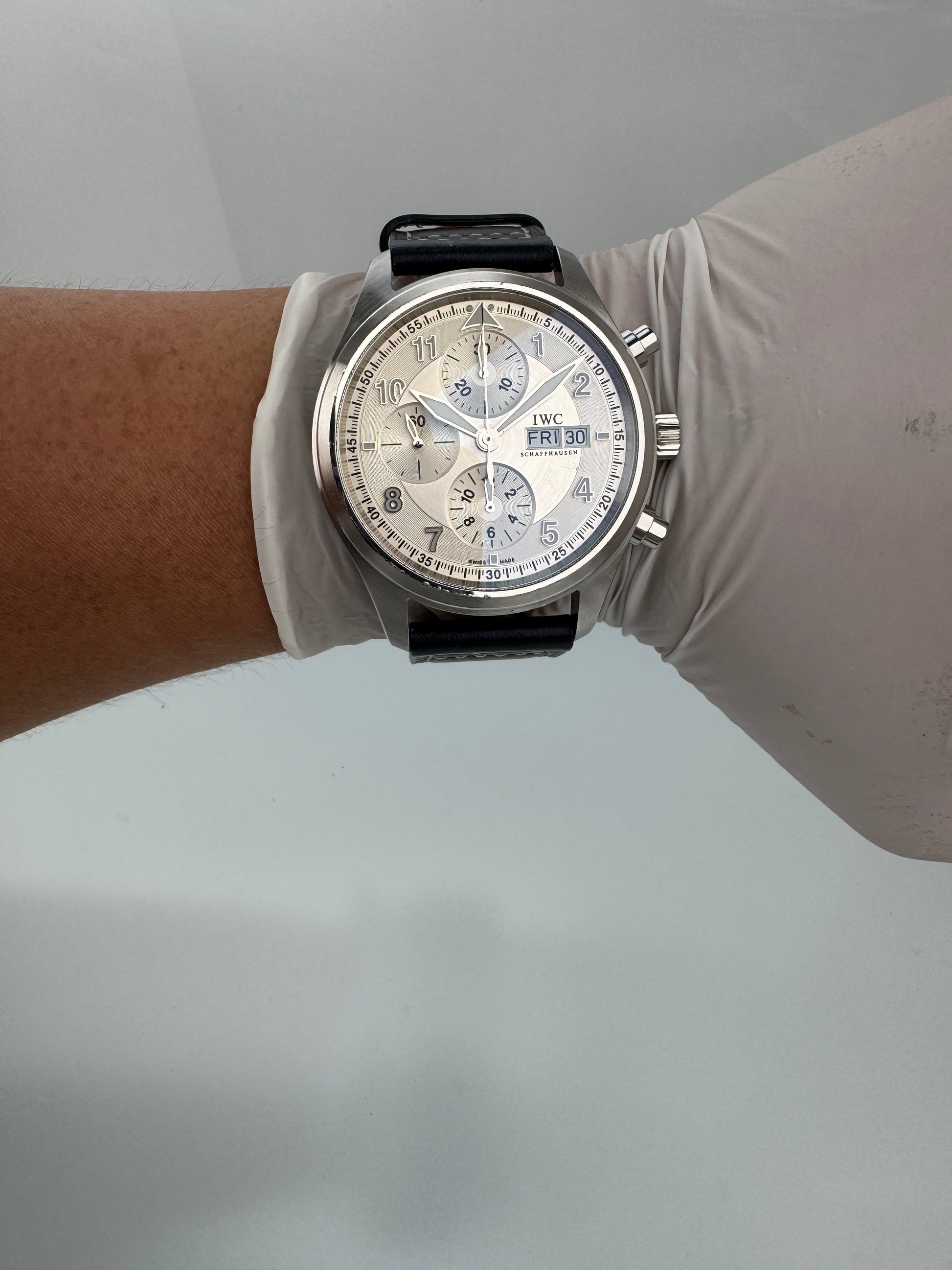 IWC Pilot's Watch Spitfire Chronograph IW371702 White/Silver Dial Automatic 42mm - Image 11