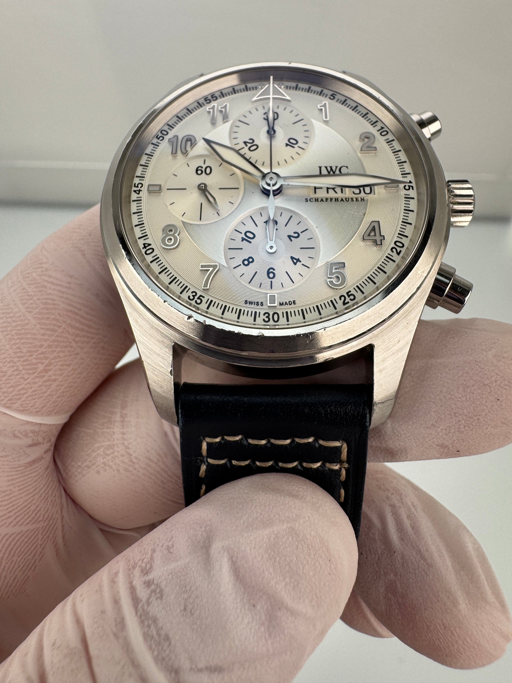 IWC Pilot's Watch Spitfire Chronograph IW371702 White/Silver Dial Automatic 42mm - Image 12