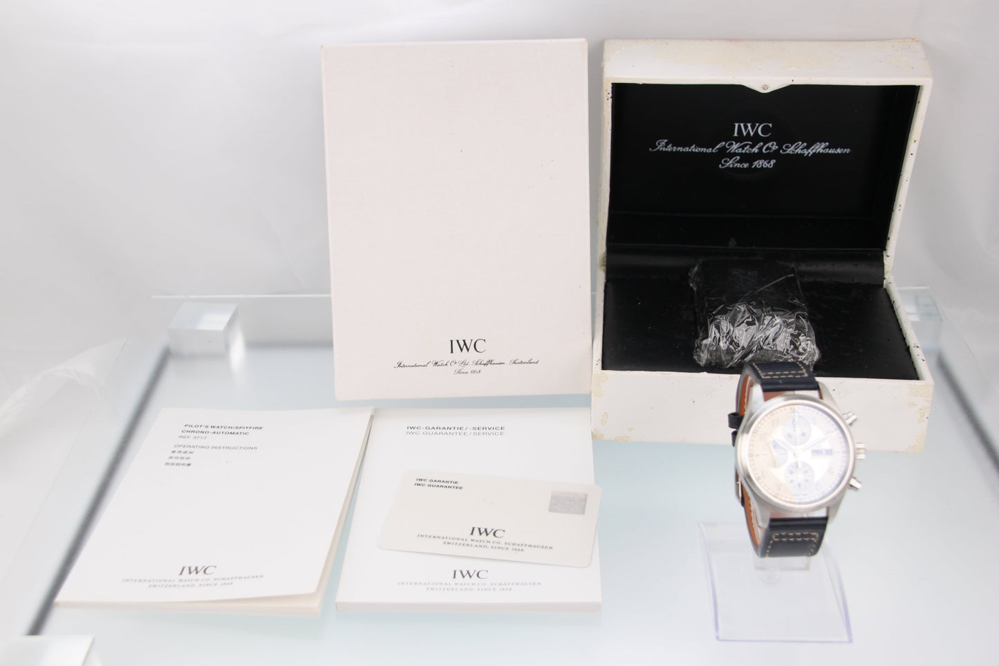 IWC Pilot's Watch Spitfire Chronograph IW371702 White/Silver Dial Automatic 42mm - Image 17