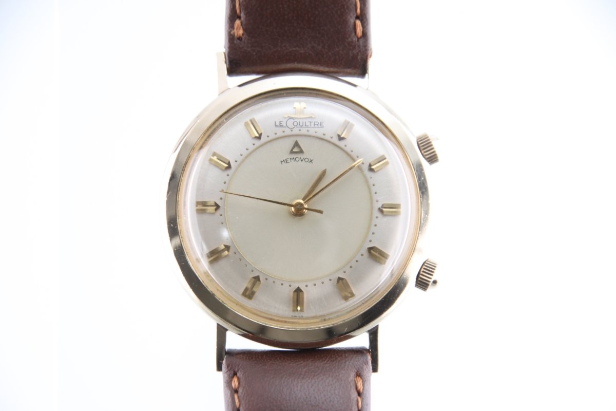 Used Jaeger LeCoultre Memovox 35mm Yellow Gold Manual winding Men's Watch - RYBrandshop