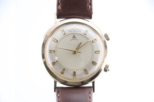 Used Jaeger LeCoultre Memovox 35mm Yellow Gold Manual winding Men's Watch - RYBrandshop