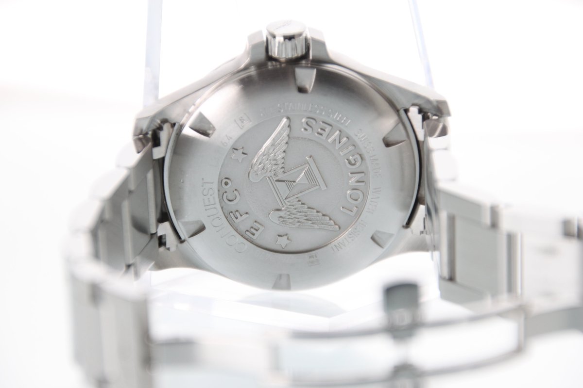 Used Longines Conquest V.H.P. White Dial 40mm Quartz L3.716.4 Full Set - RYBrandshop