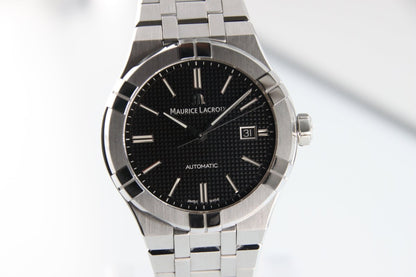 Used Maurice Lacroix Aikon Automatic AI6008 - SS002 - 330 - 1 Black Dial 42mm - RYBrandshop
