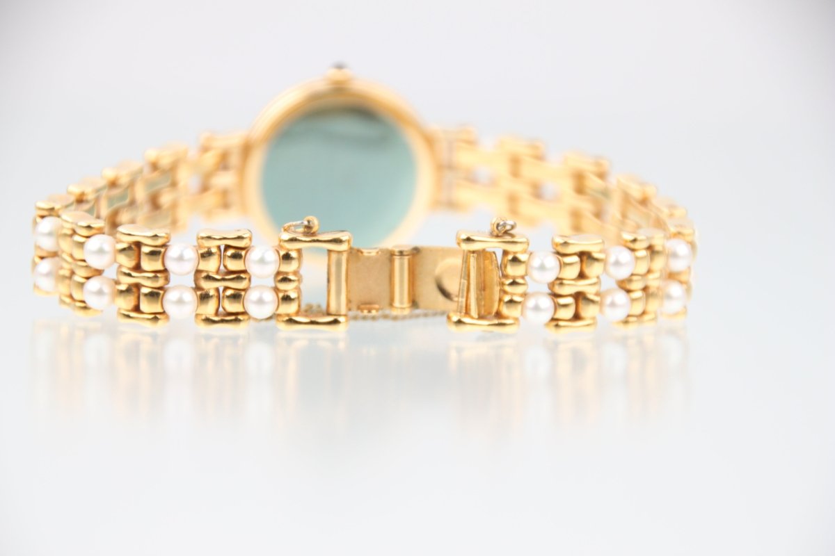 Used Mikimoto Luxury Pearl Bracelet MOP Dial Quartz Ladies Watch 2P20-0530 - RYBrandshop