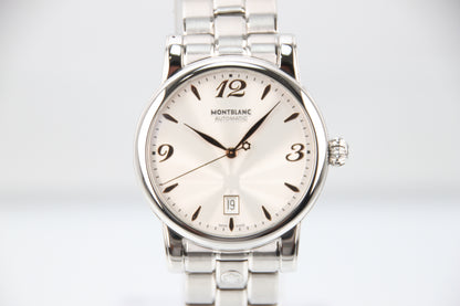 Montblanc Meisterstuck Star Date Automatic Silver Dial Steel 38.5mm 105961