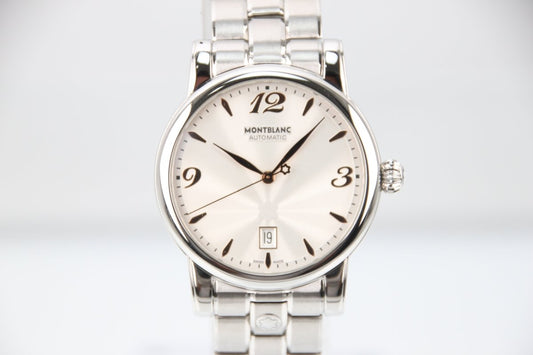 Montblanc Meisterstuck Star Date Automatic Silver Dial Steel 38.5mm 105961 - RYBrandshop