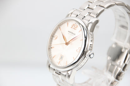 Montblanc Meisterstuck Star Date Automatic Silver Dial Steel 38.5mm 105961