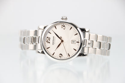 Montblanc Meisterstuck Star Date Automatic Silver Dial Steel 38.5mm 105961