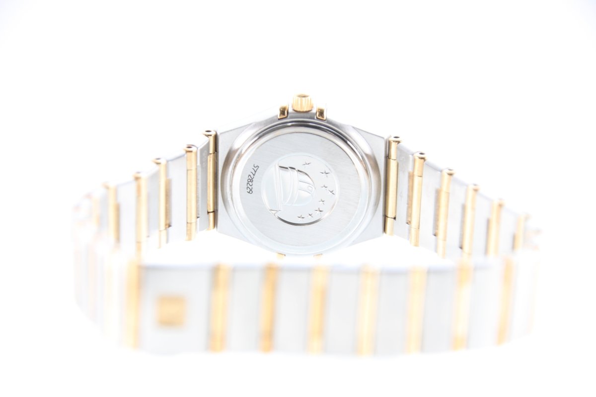 Used OMEGA Constellation Mini 1267.75 18K Gold Steel Diamond 23mm Watch - RYBrandshop