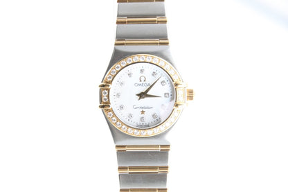 Used OMEGA Constellation Mini 1267.75 18K Gold Steel Diamond 23mm Watch - RYBrandshop