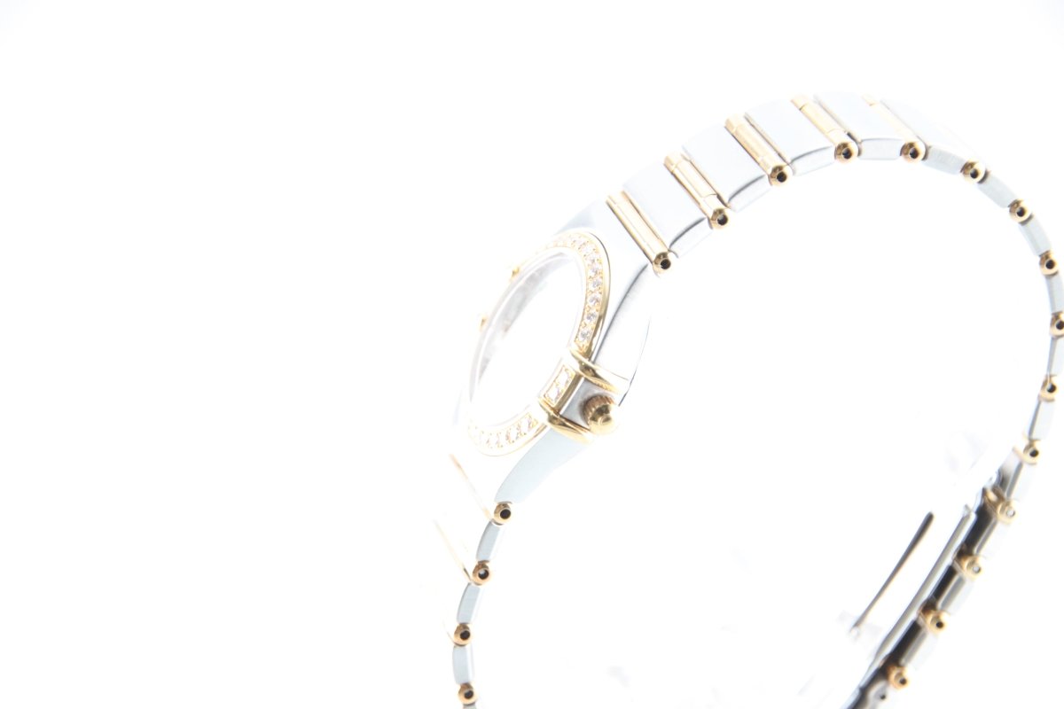 Used OMEGA Constellation Mini 1267.75 18K Gold Steel Diamond 23mm Watch - RYBrandshop