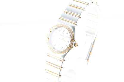 Used OMEGA Constellation Mini 1267.75 18K Gold Steel Diamond 23mm Watch - RYBrandshop