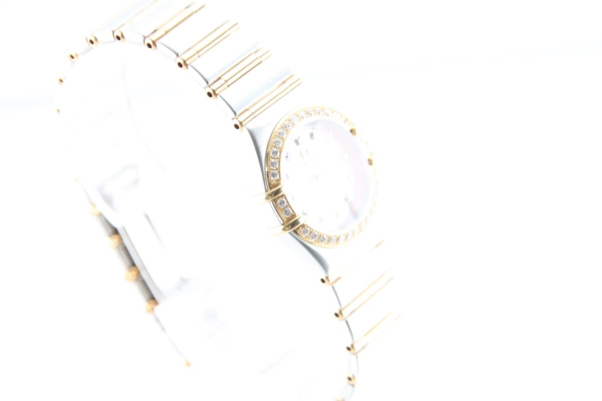 Used OMEGA Constellation Mini 1267.75 18K Gold Steel Diamond 23mm Watch - RYBrandshop