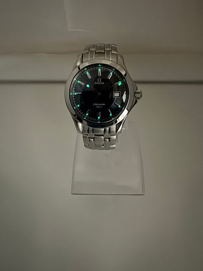 Used OMEGA Seamaster 120m 2511.81 Blue Wave Dial Quartz 36mm Men's Watch - RYBrandshop