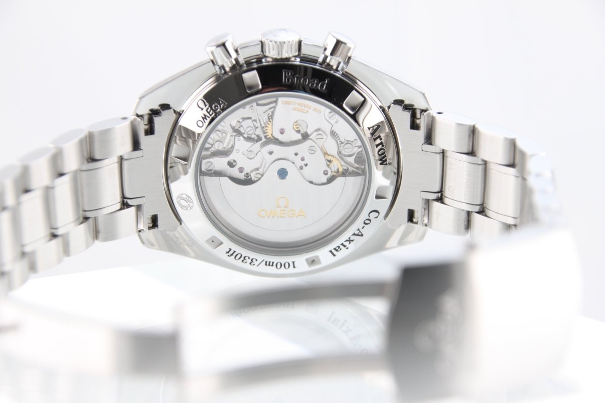 Used OMEGA Speedmaster Broad Arrow 1957 321.10.42.50.01.001 Black Automatic Full Set - RYBrandshop