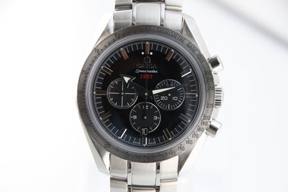 Used OMEGA Speedmaster Broad Arrow 1957 321.10.42.50.01.001 Black Automatic Full Set - RYBrandshop